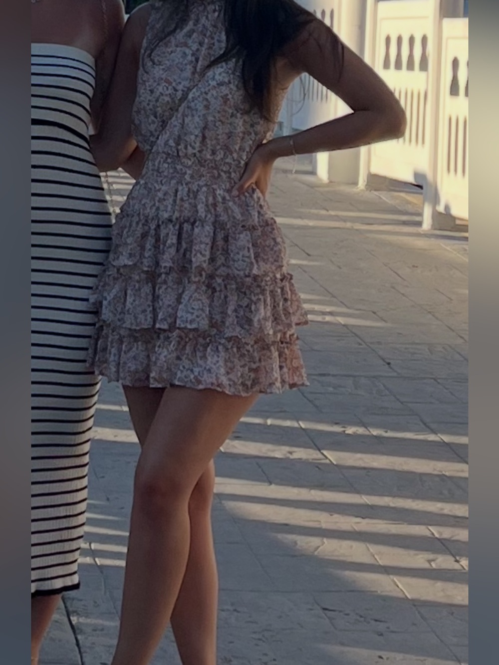 1.STATE Floral Smocked Sundress in Peach and Coral